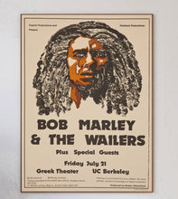 Load image into Gallery viewer, Bob Marley &amp; The Wailers - Greek Theatre UC Berkeley