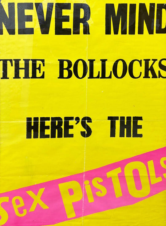 Buy Framed poster with text 'Never mind the bollocks, here's the Sex Pistols' Online