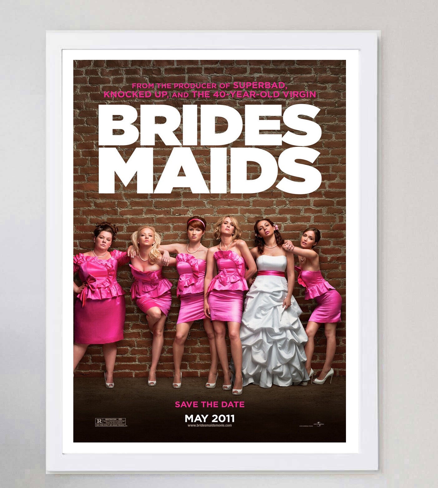 Shop Bridesmaids 2011 Original Vintage Poster - Online Movie Poster Shop Bridesmaids 2011 Original Vintage Poster - Online Movie Poster