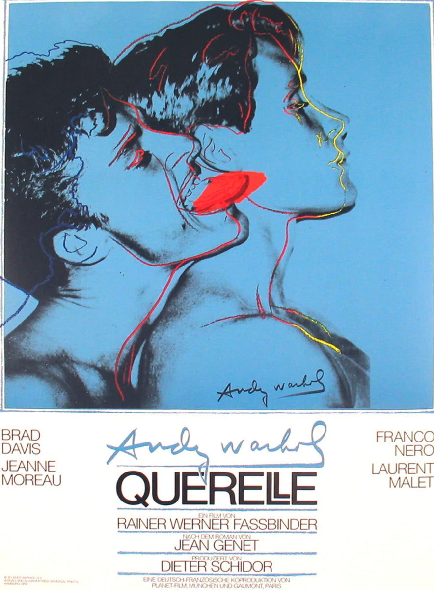 額装済/Querelle/Andy Warhol/ヴィンテージ アートポスター Shop Andy Warhol - Querelle Blue Original Poster Online