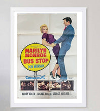 Load image into Gallery viewer, Vintage movie poster featuring Marilyn Monroe and Don Murray, framed on a wall.