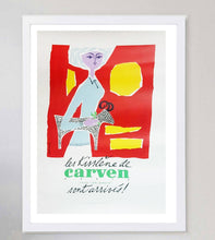 Load image into Gallery viewer, Framed artwork with a colorful design of a woman and text on a gray wall.