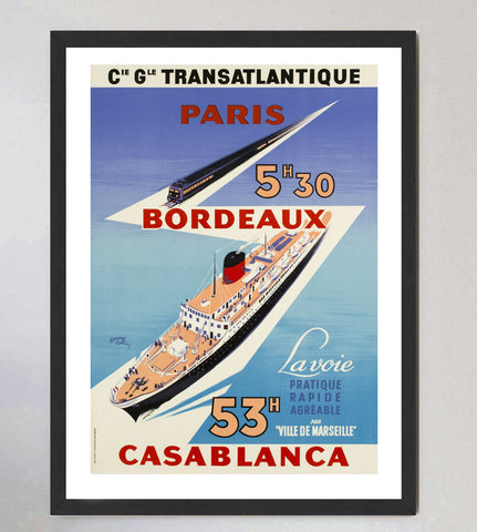 Cie Gle Transatlantique - Paris, Bordeaux, Casablanca