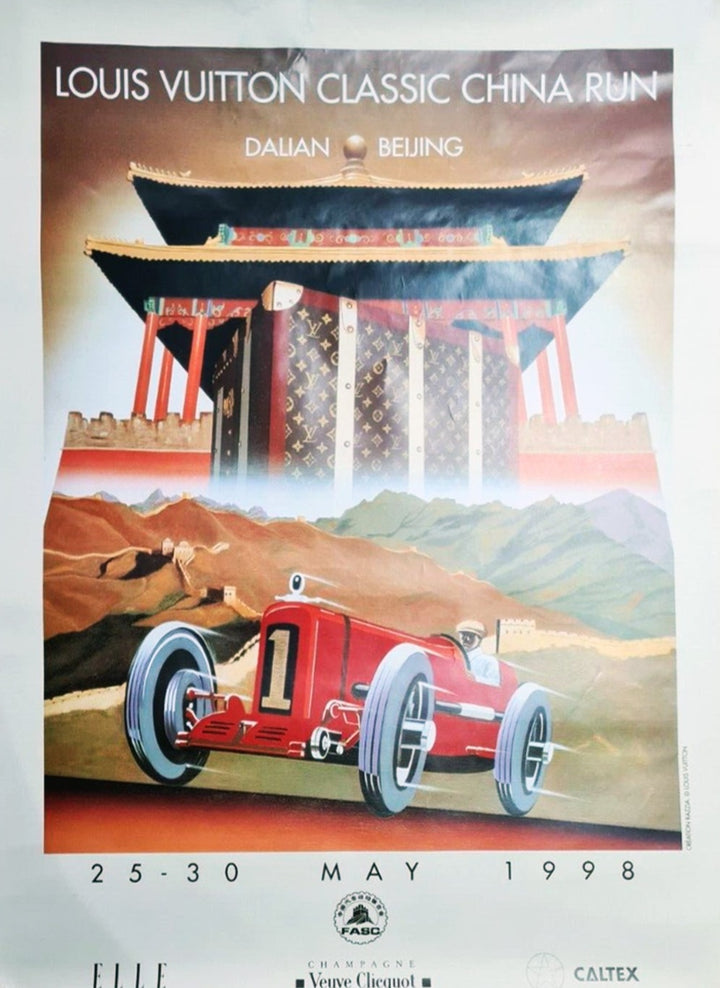 Louis Vuitton Classic China Run 1998, original poster: 1998
