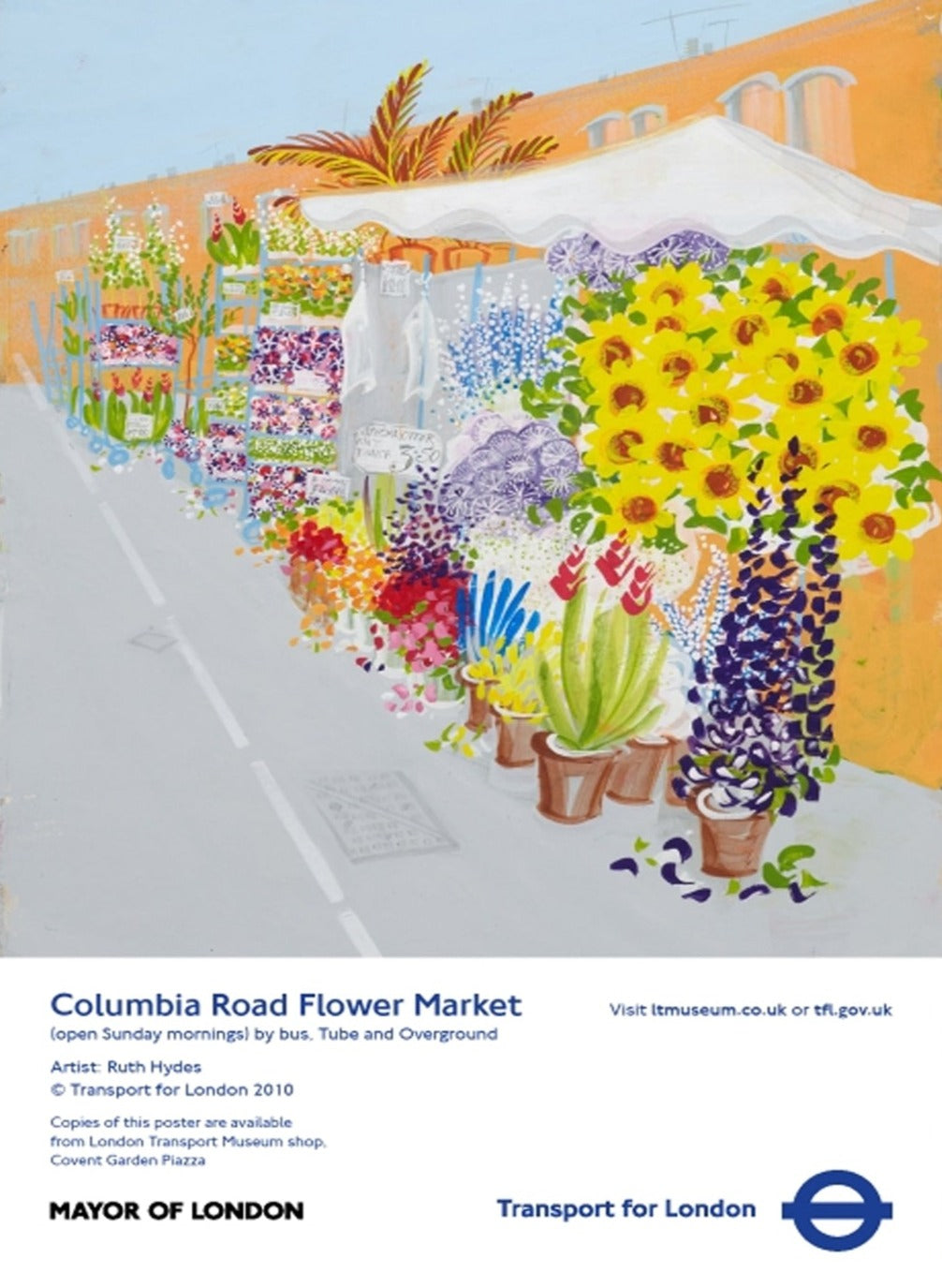 Shop TFL - Columbia Road Flower Market Original Vintage Poster