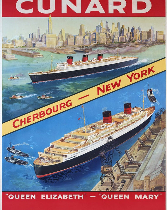 Cunard - Queen Elizabeth - Queen Mary