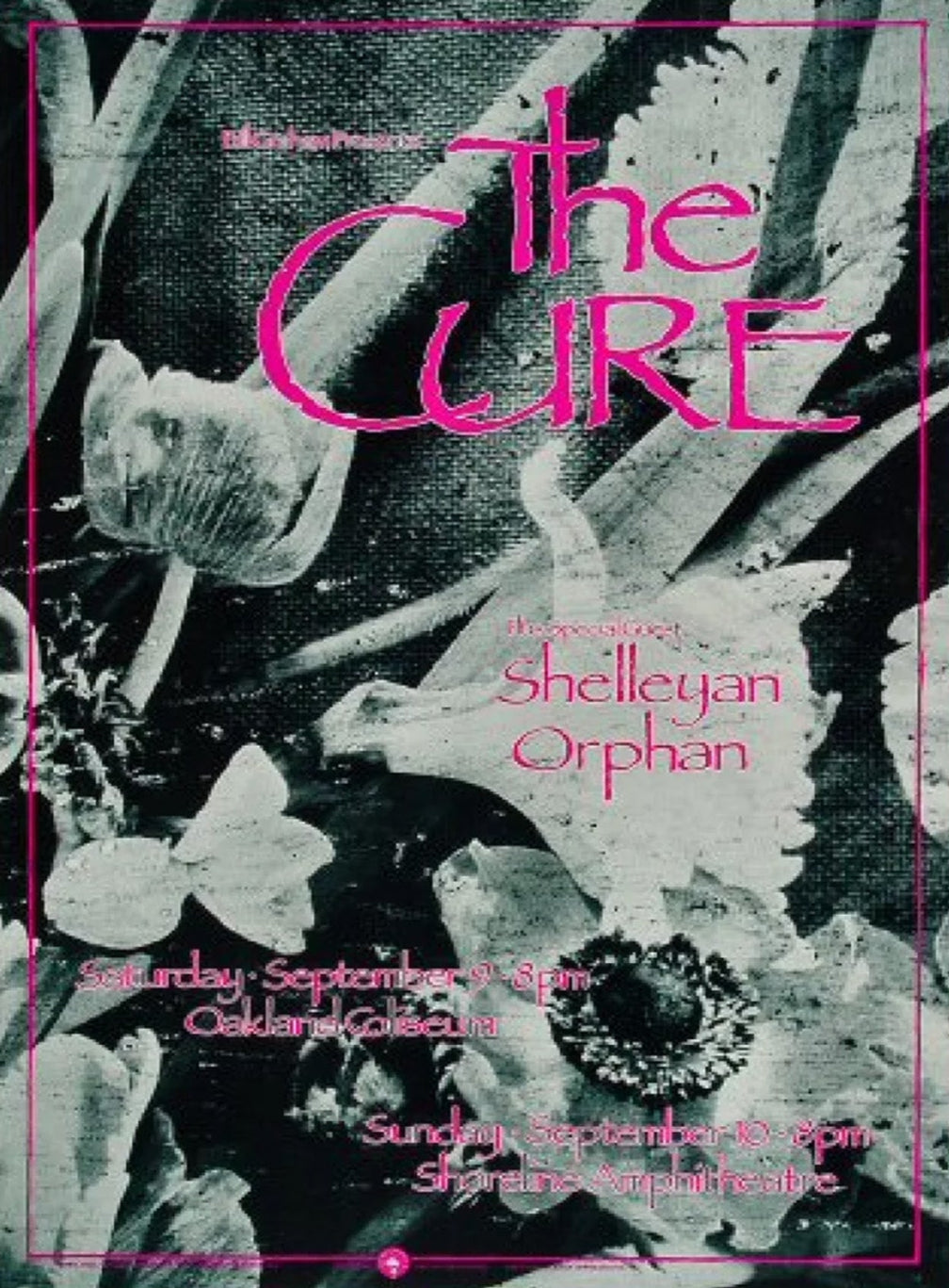 Shop The Cure - Oakland Coliseum 1989 Original Vintage Poster