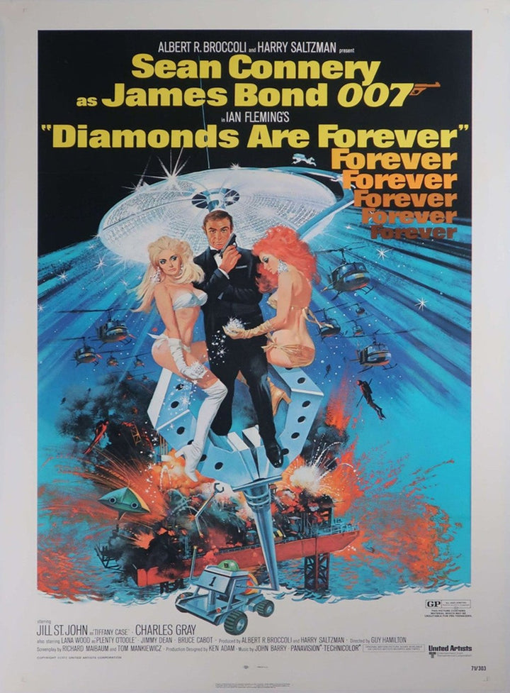 Diamonds are Forever, original poster: 1971, US One-Sheet, United States