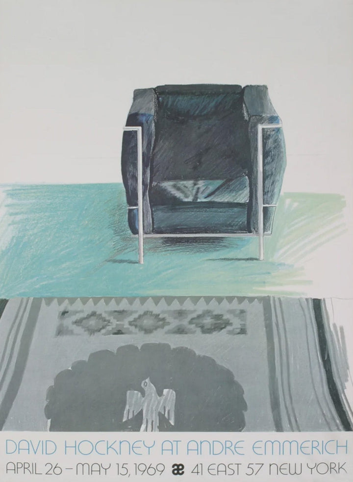 David Hockney at Andre Emmerich - New York, original poster: 1981