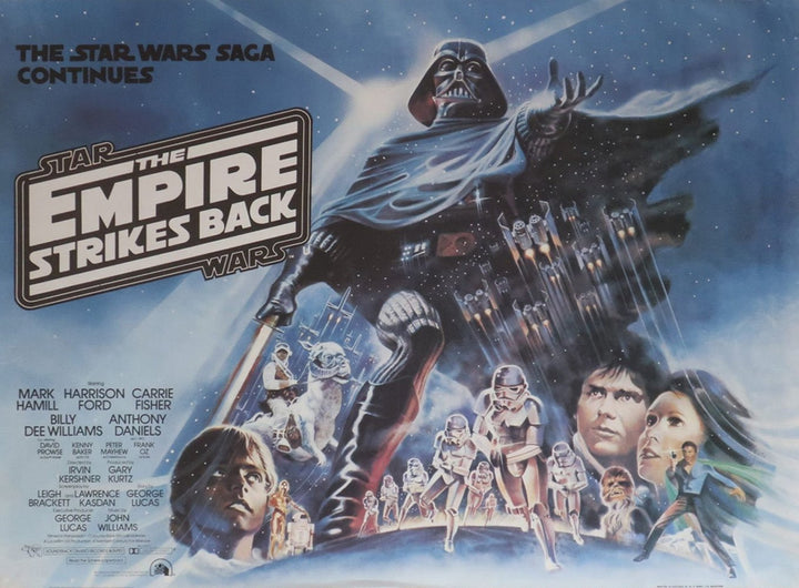 Star Wars The Empire Strikes Back, original poster: 1980, UK Quad, United Kingdom