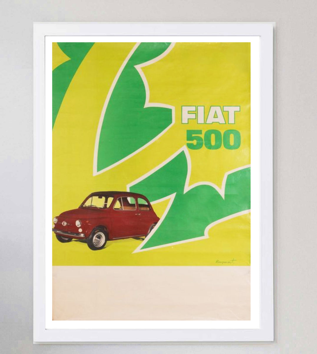 Shop 1967 Fiat 500 Original Vintage Poster by Guy De Rougemont ...