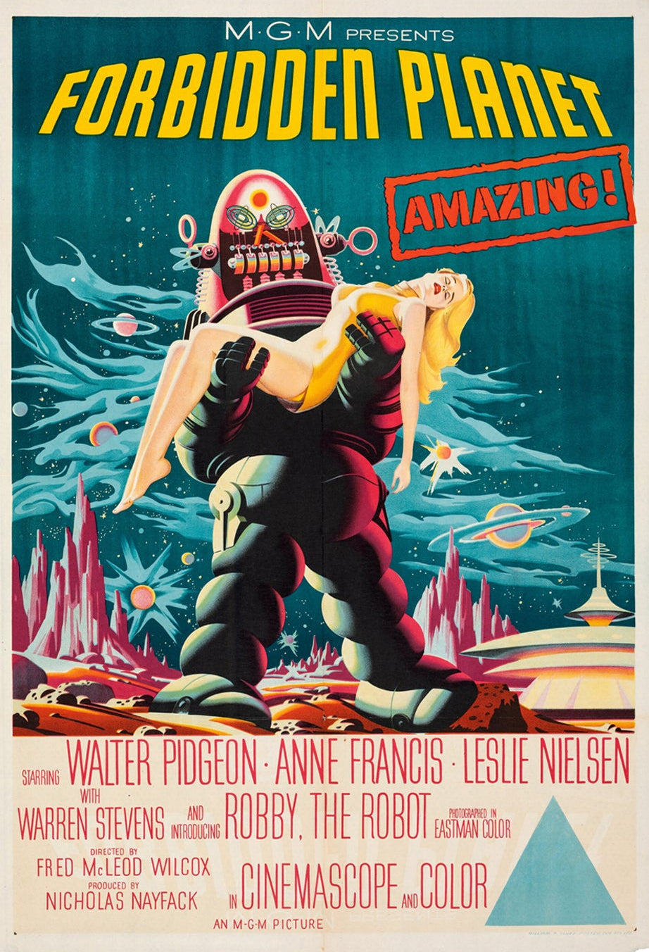 Forbidden Planet original 1956 One-Sheet poster