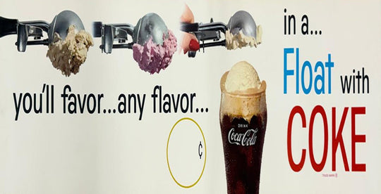 Unframed You'll Favor Any Flavor.. In a Float with Coke Poster