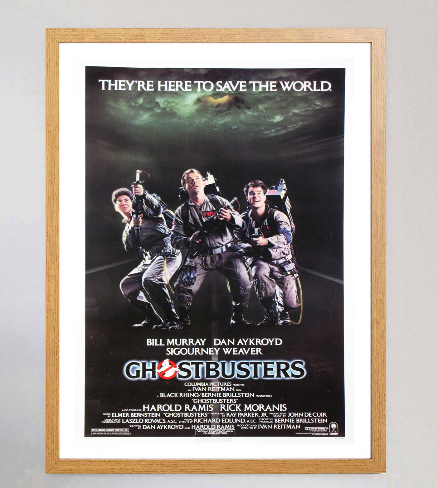 Poster In Metallo Vintage Ghostbusters (1984) – Targa 20x30 Cm Per Pub, Bar E Garage, Effetto Invecchiato