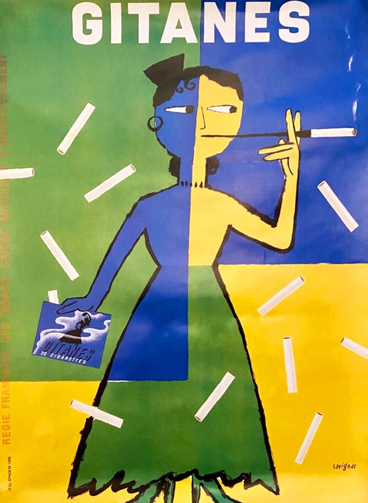 Gitanes - Savignac, original poster: 1953