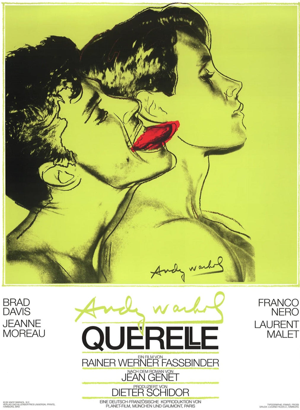 Shop Andy Warhol - Querelle Green Original Poster Online