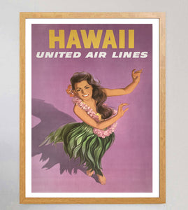 Original Vintage Travel Poster - United Airlines - Hawaii