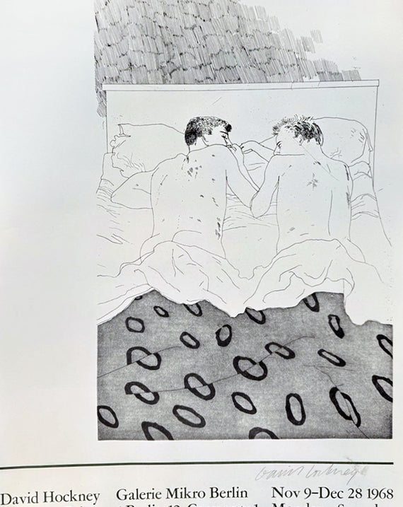 David Hockney - Two Boys Aged 23 Or 24 (Hand Signed)