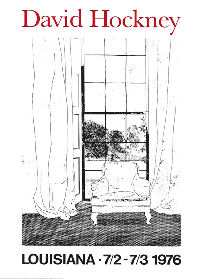 David Hockney - Louisiana Gallery, original poster: 1976