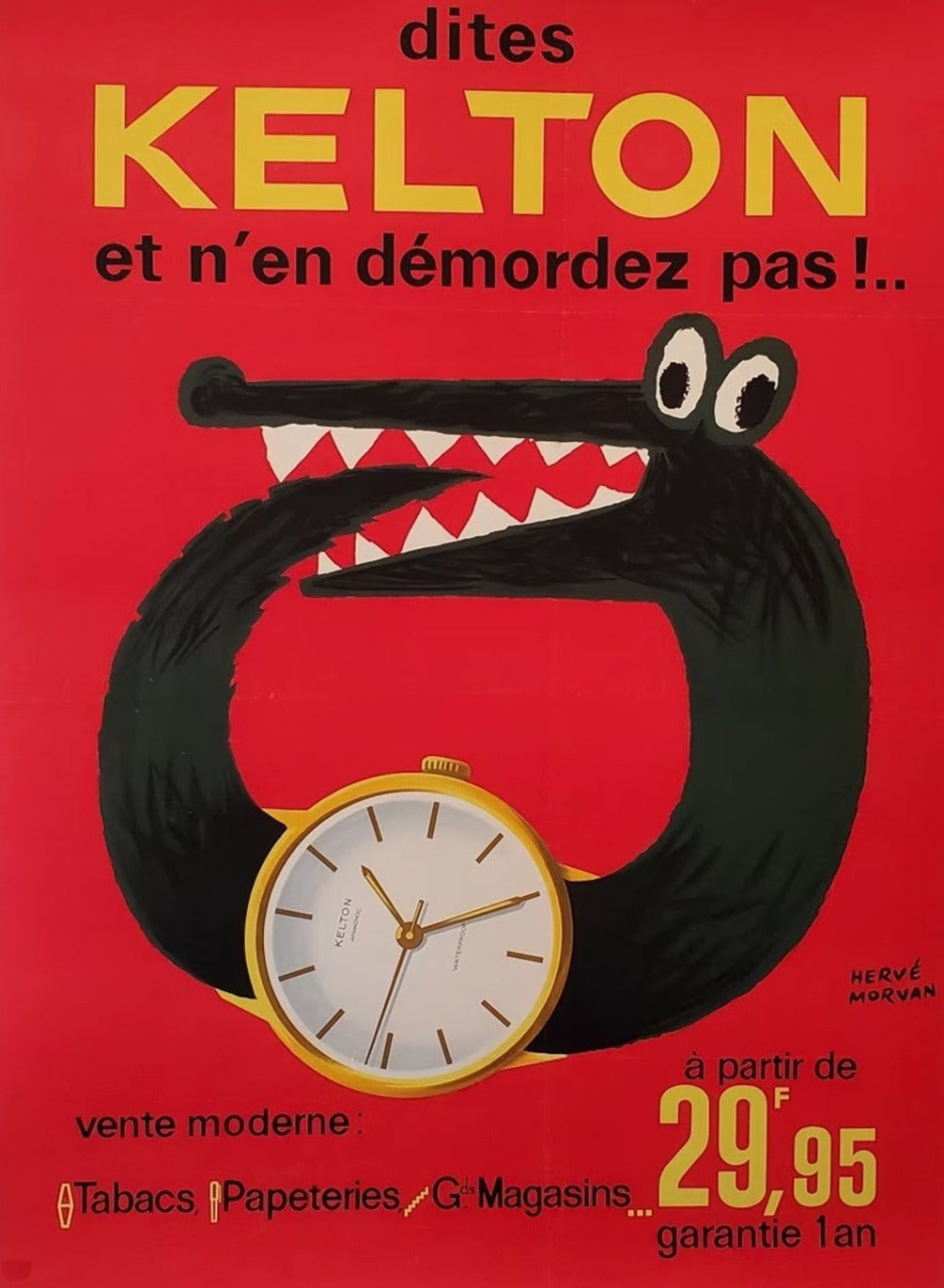 Shop Kelton - Herve Morvan Original Vintage Poster For Sale