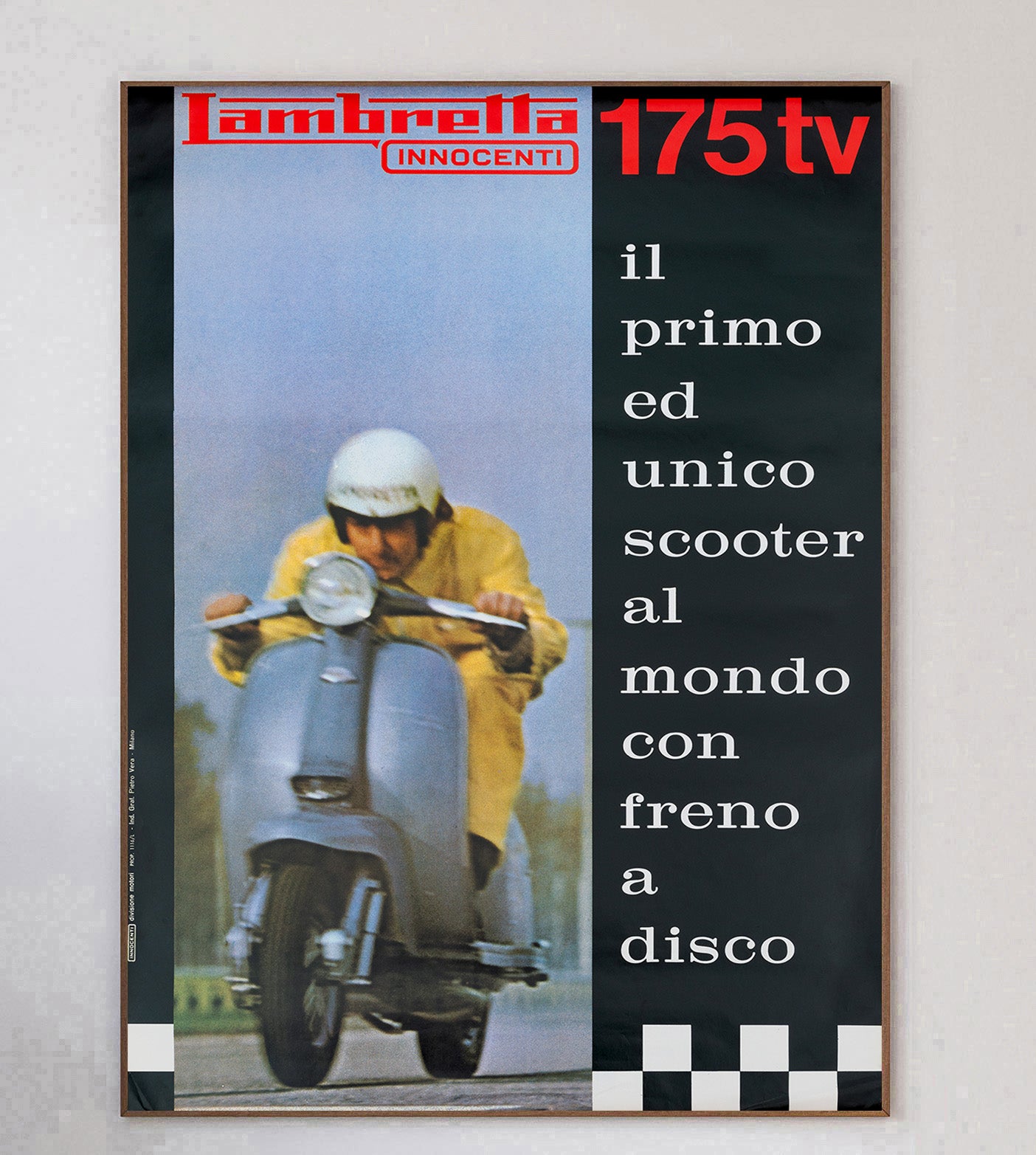 Shop Lambretta Innocenti 175TV Original Vintage Poster