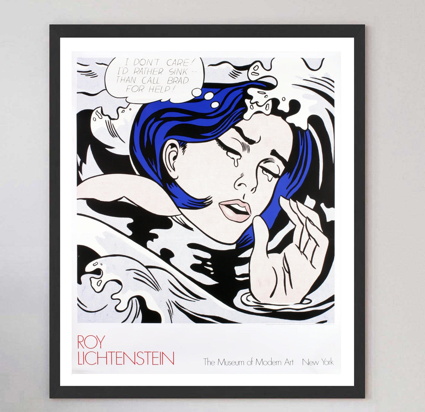 R. Lichtenstein リトグラフ作品 Roy Lichtenstein - Drowning Girl - Museum of Modern Art New York
