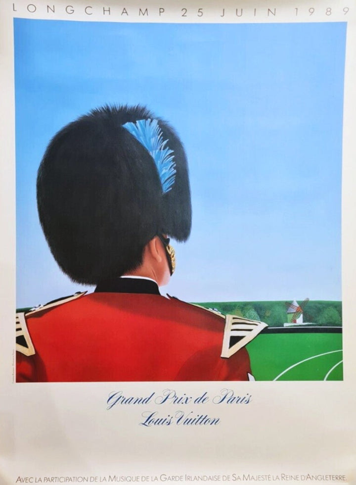 Louis Vuitton Longchamp Grand Prix de Paris 1989, original poster: 1989