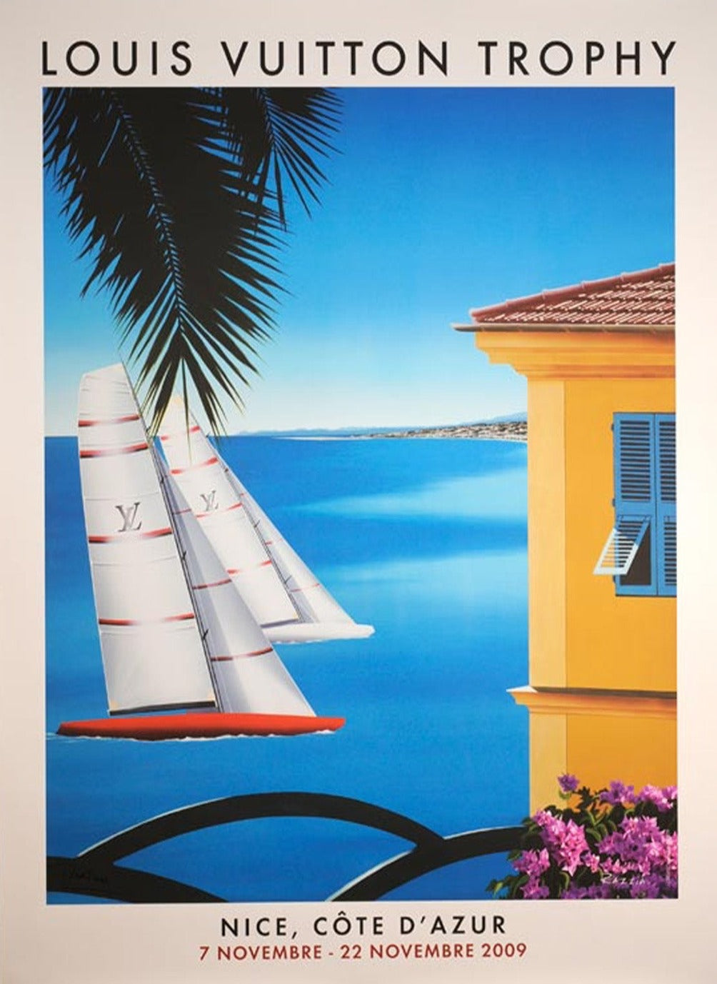 Shop Louis Vuitton Trophy Nice 2009 - Razzia Original Poster Online