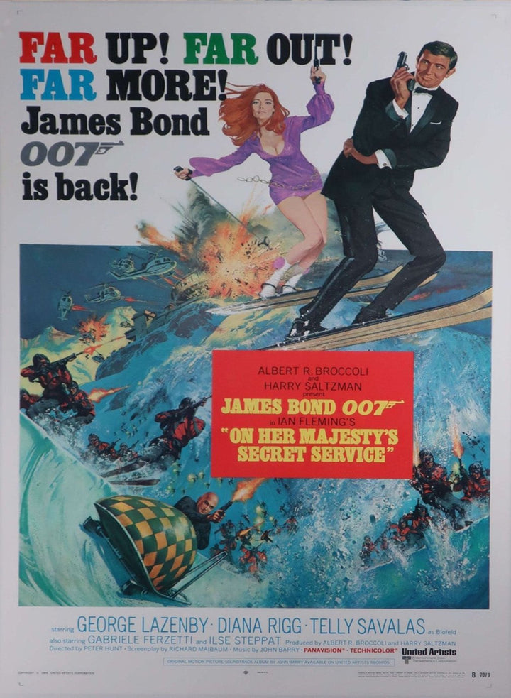 On Her Majesty's Secret Service, original poster: 1969, US One-Sheet, United States