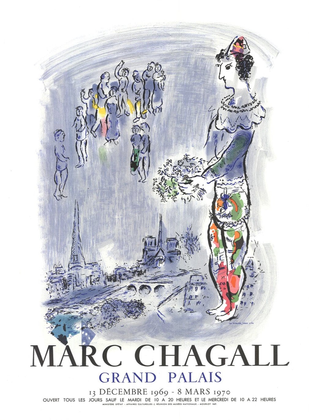 Marc Chagall - Grand Palais Original Poster Online - Printed Originals