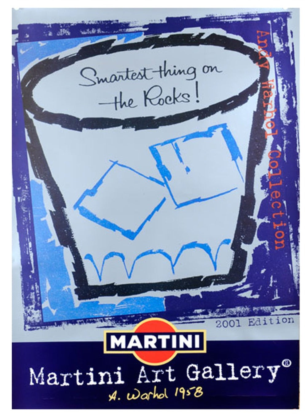 Martini Art Gallery　2001年/ウォーホル/ポスター Shop Martini - Andy Warhol 2001 Original Poster Online