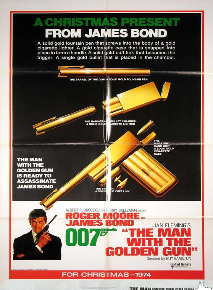 The Man With The Golden Gun, original poster: 1974