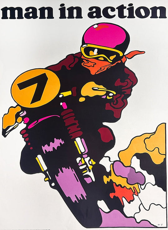 Man in Action - Motorcycle - Swierzy