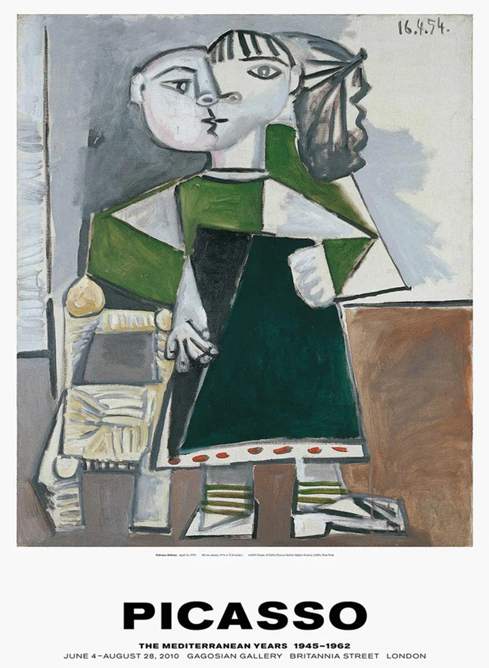 Pablo Picasso exhibition poster for Gagosian Gallery London