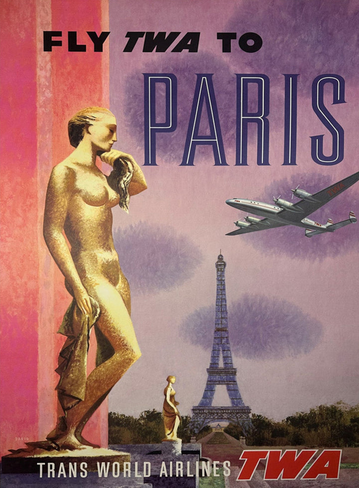 TWA - Paris, original poster: 1960