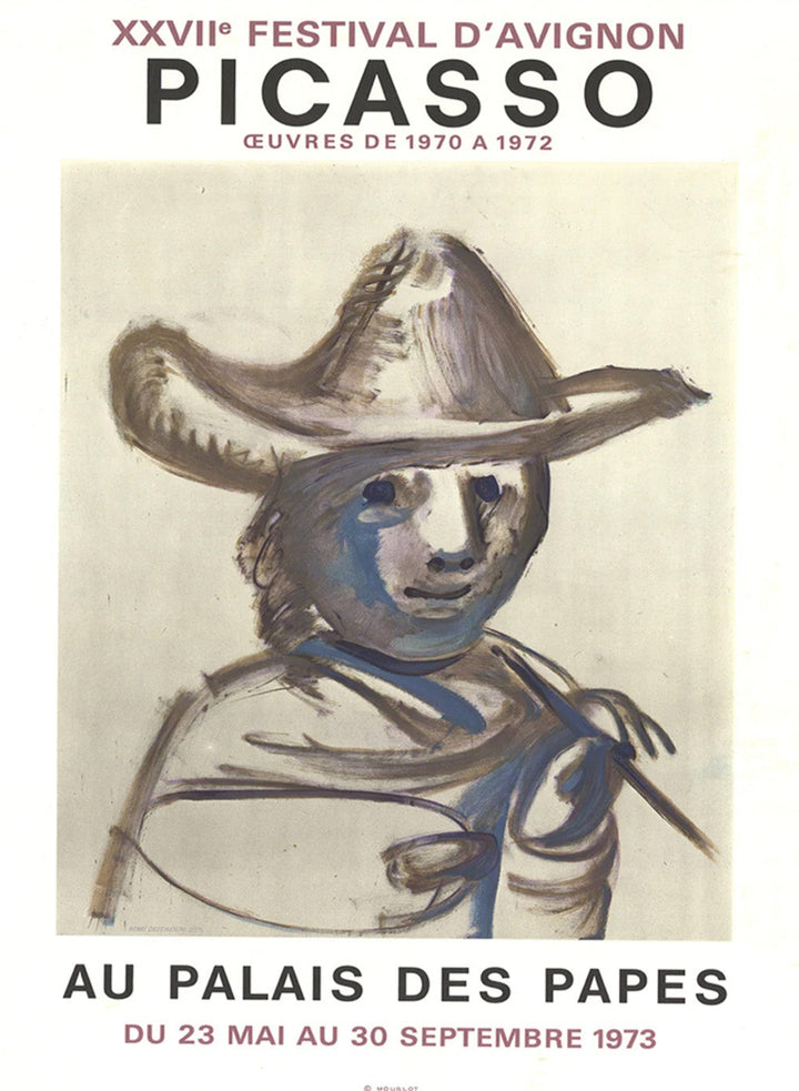 Pablo Picasso - Festival D'Avignon, original poster: 1973