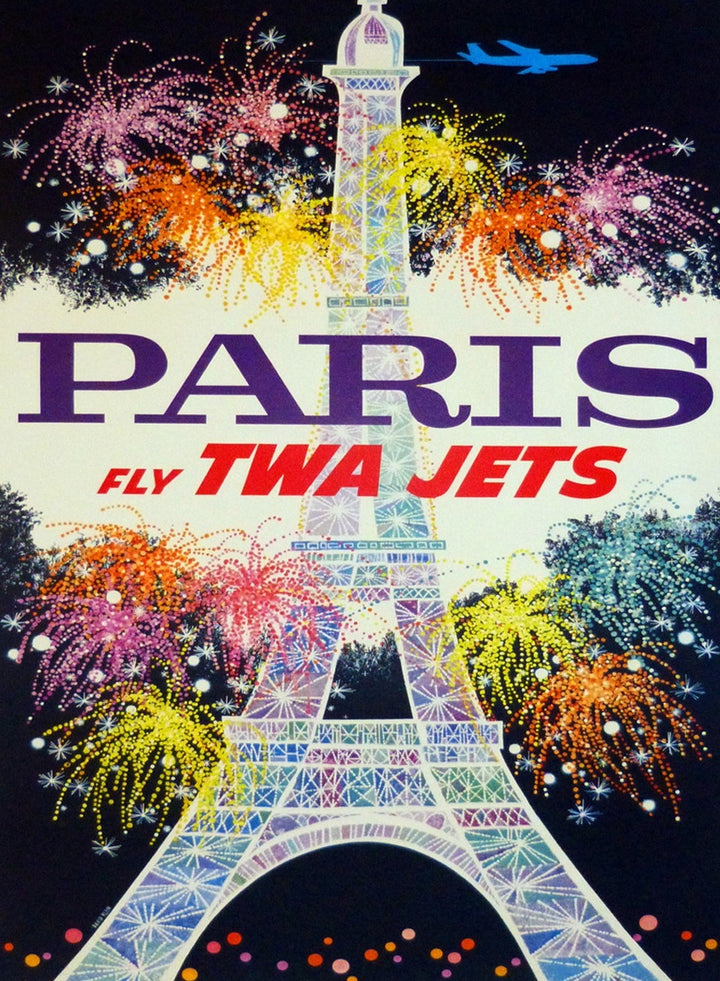 TWA - Paris, original poster: 1960