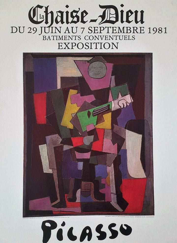 Pablo Picasso - Chaise Dieu, original poster: 1981