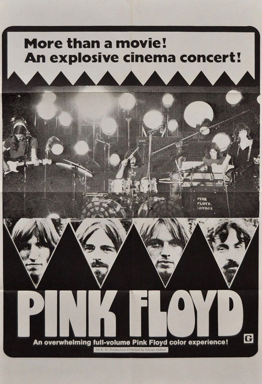 Framed Pink Floyd poster in black & White
