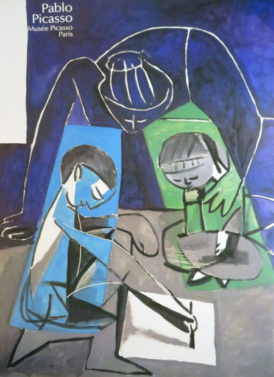 Pablo Picasso - Claude Drawing Françoise and Paloma