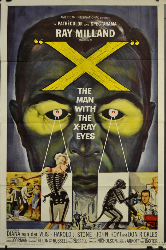 X The Man with the X-Ray Eyes original poster