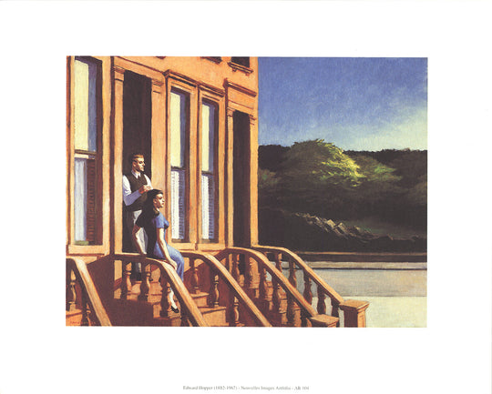 Edward Hopper - Sunlight on the Brownstones