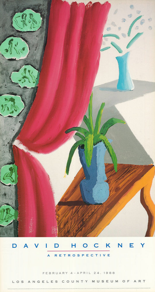 David Hockney - LACMA - Still Life with Magenta Curtain