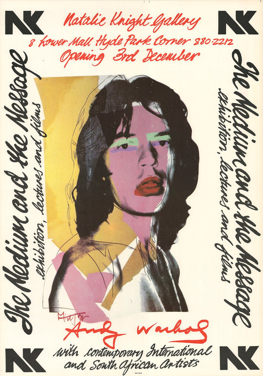 Andy Warhol — Mick Jagger, Natalie Knight Gallery