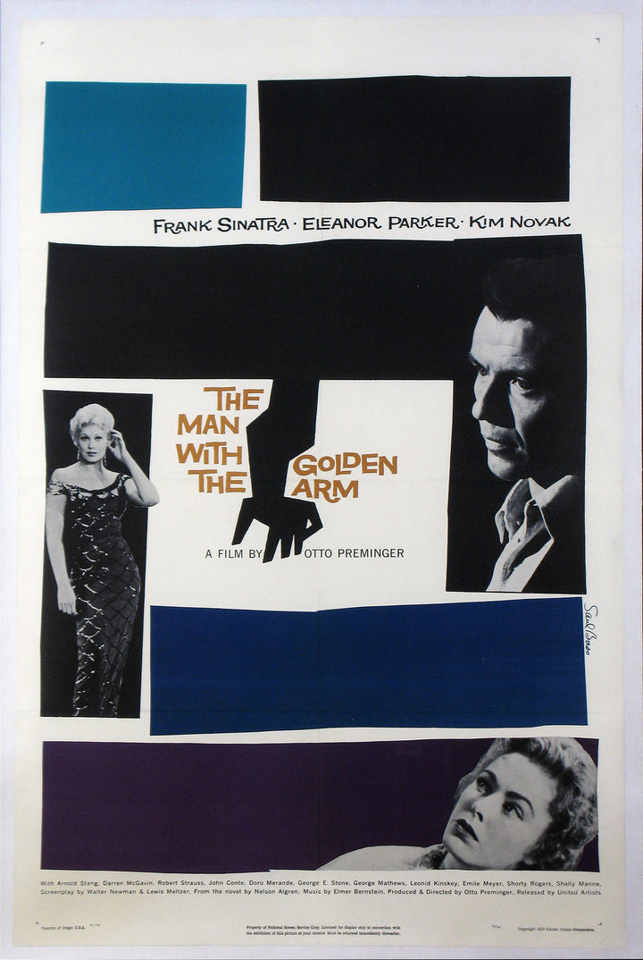 The Man With the Golden Arm, original poster: 1955, US One-Sheet, United States