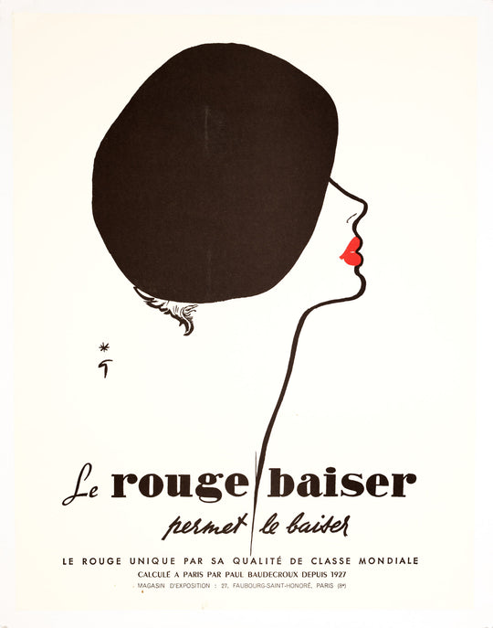 Le Rouge Baiser - Rene Gruau