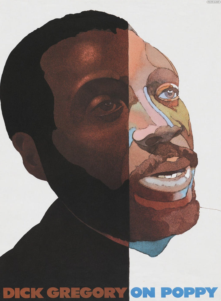 Dick Gregory - On Poppy - Milton Glaser, original poster: 1969