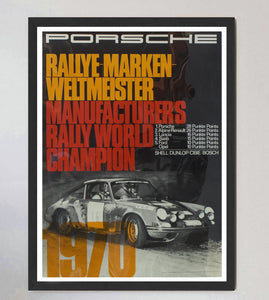 Porsche - 1970 Manufacturers Rally World Champion