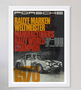 Porsche - 1970 Manufacturers Rally World Champion