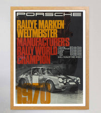 Load image into Gallery viewer, Porsche - 1970 Manufacturers Rally World Champion